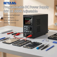 Alimentation CC programmable de laboratoire MYAMI à haute stabilité, compacte et réglable, 30V 10A 60V 5A, source d'alimentation variable USB