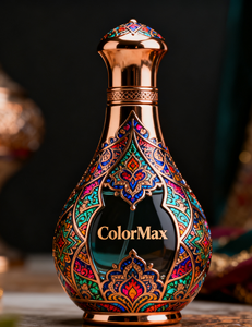 Proveedor de Fragancias de Alta Gama |   Botella de <span class=keywords><strong>Perfume</strong></span> Árabe Ornamentada de Lujo con Filigrana Dorada, Botella de Fragancia Oriental Personalizada para Royal Attar <span class=keywords><strong>Oud</strong></span> - Product Image 3