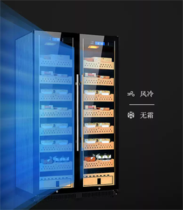 Armoire à cigares Nuelead NE-174 électrique à faible bruit avec affichage numérique intelligent, contrôle de l'humidité, panneau tactile et étagères en hêtre 860L - Product Image 6