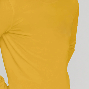 Quality Round Neck <b>Long</b> Sleeve T-shirt Plain Blank Design Full Sleeve T Shirt for Men Wholesale Men's Clothes High - Product Image 6