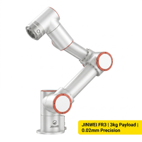 Cobot JINWEI FR3 de 3 kg y 622 mm, 6 Ejes, IP54, ISO 10218, CR CE, 0.02 mm, para Recogida y Colocación, Automatización de Laboratorios e Industria