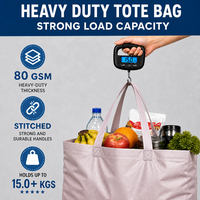 Sac de shopping réutilisable en PP avec impression de logo personnalisé, sac non tissé, OEM, sacs cadeaux personnalisés non tissés