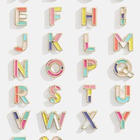 Bracelet Minimaliste Tendance à Succès : 26 Lettres Anglaises, Bracelet Émaillé, Bijou Populaire