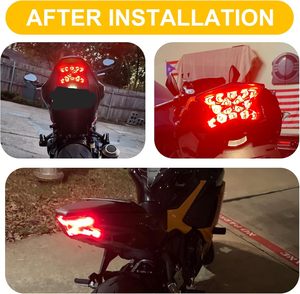 Feu arrière de moto à LED Lavitin avec clignotants pour <span class=keywords><strong>KAWASAKI</strong></span> Z900 2017-2024 <span class=keywords><strong>Ninja</strong></span> 650/<span class=keywords><strong>Z650</strong></span> 2017-2025 Z H2 2020-2025 – Garantie 1 an - Product Image 4