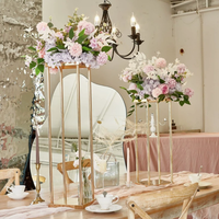 Support de décoration de mariage en métal détachable, colonne florale haute pour allée de cérémonie, centre de table pour banquets et fêtes