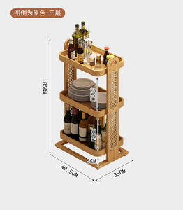 Chariot de service à roulettes en vente chaude, petit meuble de maison, armoire latérale - Product Image 6