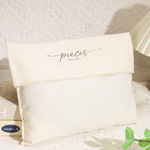 Miễn Phí Thiết Kế Có Thể Tái Chế Cotton Linen Phong Bì Túi Trang Điểm Mỹ Phẩm Pouch Vải Túi Bao Bì Với Biểu Tượng Tùy Chỉnh - Product Image 2