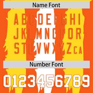 Op maat gemaakte oranje witte graffiti-patroon vlagvoetbalshirts - Product Image 4