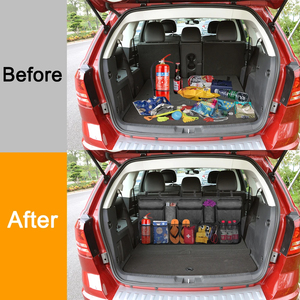 Almacenamiento de carga de malla de red de maletero automático Universal para SUV, organizador trasero de asiento trasero, accesorios interiores, almacenamiento Oxford - Product Image 5