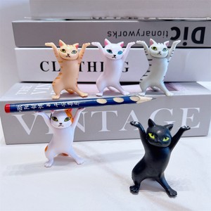 5 Piezas de Figuras de Gatos Bailarines, Decoración Animada, Modelo de Gato, Juguete de Moda, Encantadora Muñeca de Juguete en Cápsula, Decoración para Pasteles - Product Image 6