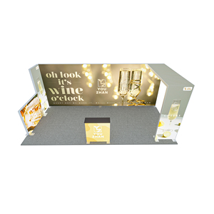 Dẫn ánh sáng Hộp <span class=keywords><strong>Backdrop</strong></span> ánh sáng-Emitting Diode gian hàng triển lãm tường dễ dàng để xây dựng gian hàng tùy chỉnh <span class=keywords><strong>Backdrop</strong></span> EXPO gian hàng phông nền - Product Image 3