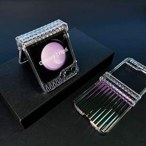 Pour Samsung <span class=keywords><strong>Z</strong></span> <span class=keywords><strong>Flip</strong></span> 5 <span class=keywords><strong>4</strong></span> 3 étui de téléphone portable haute transparence couleur éblouissante axe central pli <span class=keywords><strong>coque</strong></span> arrière pour Galaxy <span class=keywords><strong>Z</strong></span> <span class=keywords><strong>Flip</strong></span> 6 - Product Image 2