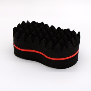 Hengfu Offre Spéciale magique torsion cheveux Curl éponge vague brosse deux côtés <span class=keywords><strong>Afro</strong></span> Curling éponge Durable barbier utilisation pour les hommes noirs - Product Image 4