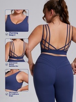 Soutien-gorge de sport respirant et antichoc à maintien élevé pour femme grande taille, idéal pour la course nocturne, avec coussinets amovibles