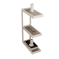 Table de chevet moderne en fer ultra-étroit de 15cm Mini meuble de rangement simple pour chambre à coucher Tables de chevet pour lits d'appartements