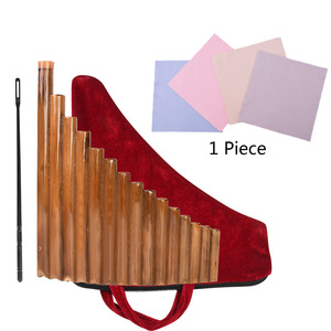 Flûte <span class=keywords><strong>de</strong></span> casserole 15 tuyaux <span class=keywords><strong>Instrument</strong></span> à vent en bambou naturel G clé Panpipe <span class=keywords><strong>Instrument</strong></span> à vent en bois traditionnel chinois avec sac <span class=keywords><strong>de</strong></span> barre <span class=keywords><strong>de</strong></span> nettoyage - Product Image 2
