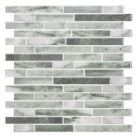 Carreaux muraux en mosaïque de marbre à coller, style bande longue Vividtiles, pour décorer la cuisine et la salle de bain