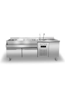 Station <span class=keywords><strong>de</strong></span> bar à cocktails commerciale mobile avec petite boîte à matériaux <span class=keywords><strong>Comptoir</strong></span> <span class=keywords><strong>de</strong></span> station <span class=keywords><strong>de</strong></span> cocktails commerciale - Product Image 2