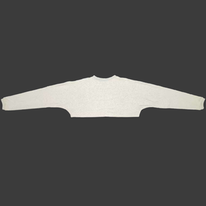 Customizzazione della consapevolezza del marchio <span class=keywords><strong>di</strong></span> peso medio in cotone francese Terry squadrato oversize Slouchy CROP tracolla felpa da <span class=keywords><strong>donna</strong></span> - Product Image 3