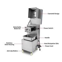 Trancheuse à viande verticale en acier inoxydable SQ400 pour bœuf, porc, agneau et poulet, lame amovible de 3 mm et 5 mm