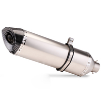 Silencieux d'échappement universel pour moto modifié, hexagonal rond, 51 mm, 570 mm, pour Z650 Mt07 Cbr250rr Crf150 Mt03 Mt15