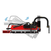 Orchard King 300 Tondeuse à fléaux Hydraulique Arbre Latéral Undertree Mulcher Swing Arm pour Vignobles Vergers Doté d'une Boîte de Vitesses Essentielle