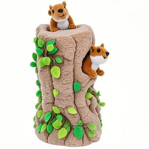 ของเล่นสุนัขแบบใหม่ ดีไซน์นุ่มนิ่ม ของเล่นสุนัขแบบมีเสียงบีบ รูปทรงกระรอก ของเล่นสำหรับสุนัขที่มีพลัง - Product Image 2