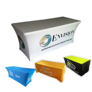 Khăn Trải Bàn Co Giãn Vừa Vặn Logo Tùy Chỉnh 6ft Khăn Trải Bàn Vừa Vặn Cho Triển Lãm Thương Mại Khăn Trải Bàn Khăn Trải Bàn Cho Sự Kiện - Product Image 4