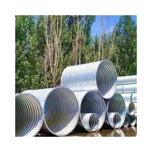 The Culvert Or Drainage Corrugated Steel Pipe Hot Dip Corrugated Galvanized Steel Pipe Culvert