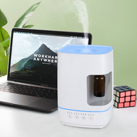 Diffuseur d'huiles essentielles à ultrasons, humidificateur d'aromathérapie avec bouteille d'huile séparée pour la maison ou l'hôtel, vente en gros
