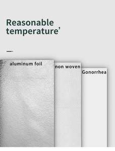 Sac à lunch isotherme en aluminium non tissé avec logo personnalisé, sacs thermiques chauds et froids - Product Image 6