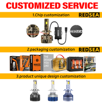Phare LED REDSEA M10 Pro 140W 14000LM phare LED de voiture h4 h7 IP68  Phare LED H13 H1 H3 H7 H8 880 881 Phares LED
