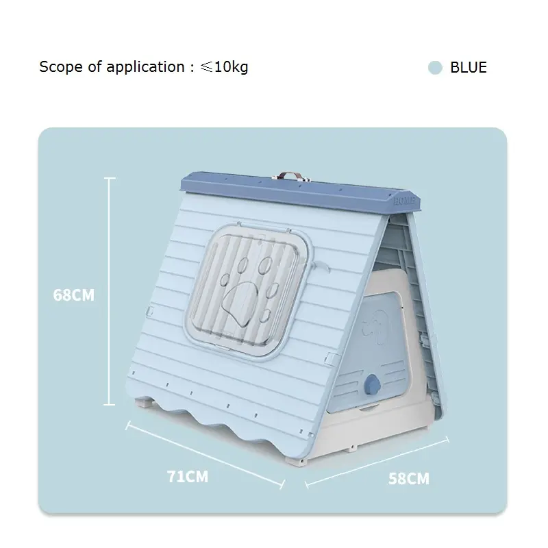 플라스틱 foldable 개 개집 실내와 옥외 천막 모양 애완 동물 집