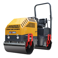 Rouleau compresseur vibrant mini 1, 2 et 3 tonnes à double tambour, rouleau compresseur d'asphalte diesel, fourni directement par l'usine
