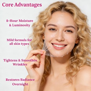 Maschera Viso Notturna Peel-<span class=keywords><strong>Off</strong></span> con Logo OEM, al Collagene Idratante Anti-Età per Pelle Luminosa - Product Image 6