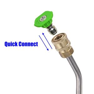 Stim High Pressure Washer Extension Rod 1/4 Quick Connect Stainless Steel Car <b>Wash</b> Garden Watering Accessory - Product Image 3