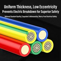 BVR Kupferdraht 6 AWG 750V/450V Flexibles PVC-Litzenkabel 100m für Haus- und Beleuchtungszwecke