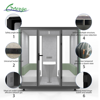 Nouvelle conception moderne de mobilier de bureau pour salle de réunion, espace de travail privé insonorisé avec cabine écologique
