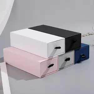 Drawer Gift Boxes Custom Logoed Recyclable Paper Drawer Boxes For Cosmetics Jewellery And Eyewear