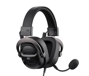 Havit Headphone Over-ear 3.5mm Gamer, Headset Gaming berkabel dengan mikrofon H2002E