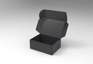 Ecológico Kraft caja de correo negro envío cajas de embalaje corrugado - Product Image 3