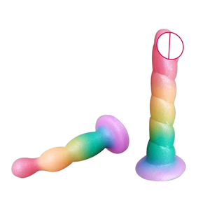 Juguetes Sexuales Realistas, Dildo de Silicona Líquida Colorido, Tapón Anal, Estimulador de Próstata, Masajeador Corporal - Product Image 1