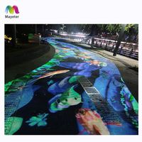 Système de projection interactive 3D tout-en-un pour sol numérique extérieur, projecteur de cartographie de sol pour stade