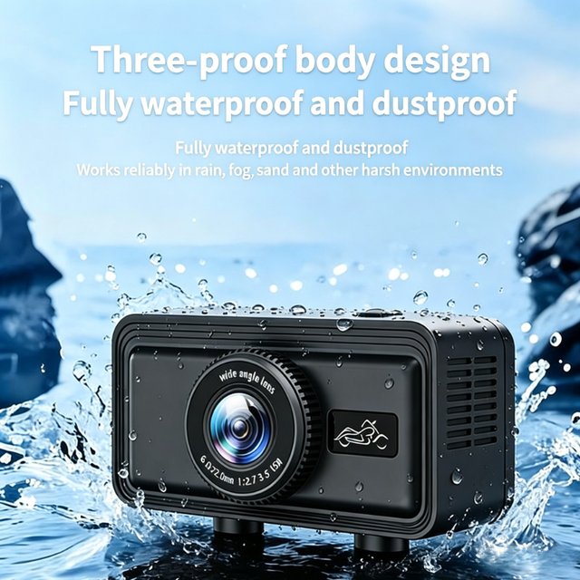 2026 Portable Motorcycle Electric Bike Dash Camera 1080P HD WiFi Waterproof Loop Recording G-Sensor Motorcycle DVR Camera