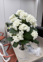 Arbre d'hortensia artificiel réaliste en pot, fausse plante d'hortensia, faux bonsaï pour intérieur, maison, bureau, hall d'hôtel, mariage