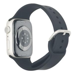 Compatible con Apple Watch Ultra Series 8 7 6 5 4 3 2 1 SE, Correa Deportiva de Silicona con Hebilla de Hierro - Product Image 3