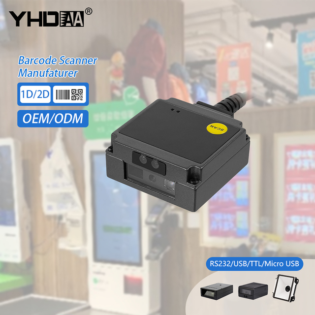 High Performance Fixed Mount Qr Code Reader OEM Embedded 1D 2D Scanning Engine Barcode Scanner Module for Vending Machine