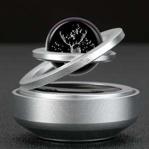 Bán Buôn Tùy Chỉnh Năng Lượng Mặt Trời Xoay Nước Hoa Xe Bán Buôn Nhôm Sao Bay Lên Nước Hoa Trang Trí Xe Khuếch Tán Làm Mát Không Khí - Product Image 5