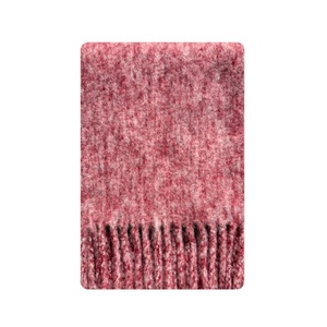 Écharpe châle en laine mélange 82% Duncan, style coréen d'hiver, épaisse, moelleuse, à longues franges, unie, coupe-vent, cache-cou pour femme, usage quotidien - Product Image 1