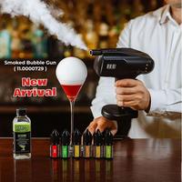 Nouveau café à la mode Shisha dispositif populaire ensemble de Machine à bulles de fumée avec liquides Restaurant Shisha Cocktail pistolet à fumée à bulles